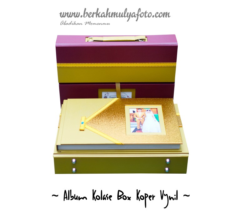 ALBUM KOLASE BOX KOPER VYNIL b